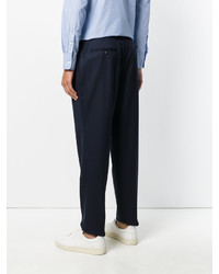 Pantalon en laine bleu marine Officine Generale