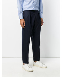 Pantalon en laine bleu marine Officine Generale