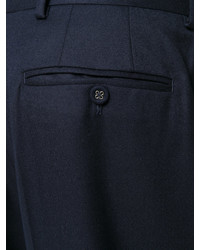 Pantalon en laine bleu marine Officine Generale