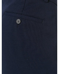 Pantalon en laine bleu marine AMI Alexandre Mattiussi