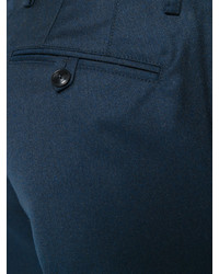 Pantalon en laine bleu marine Etro