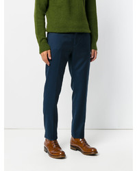 Pantalon en laine bleu marine Etro