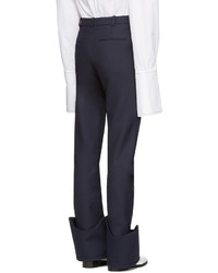 Pantalon en laine bleu marine Jacquemus