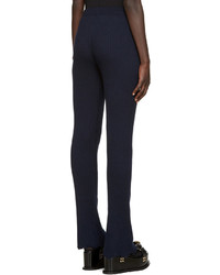 Pantalon en laine bleu marine MARQUES ALMEIDA