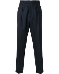 Pantalon en laine bleu marine Officine Generale