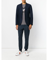 Pantalon en laine bleu marine Paul Smith