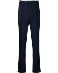 Pantalon en laine bleu marine Pt01