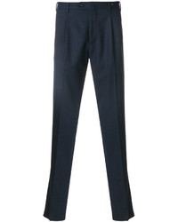 Pantalon en laine bleu marine Pt01