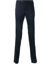 Pantalon en laine bleu marine Pt01