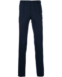 Pantalon en laine bleu marine Pt01