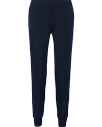 Pantalon en laine bleu marine Stella McCartney