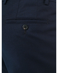 Pantalon en laine bleu marine AMI Alexandre Mattiussi