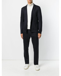 Pantalon en laine bleu marine Jil Sander