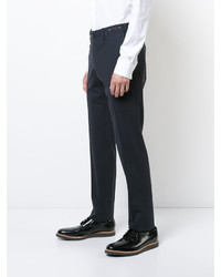 Pantalon en laine bleu marine Pt01