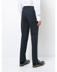 Pantalon en laine bleu marine Pt01