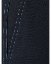 Pantalon en laine bleu marine Fendi