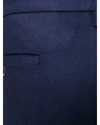 Pantalon en laine bleu marine Barena