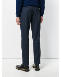 Pantalon en laine bleu marine Pt01