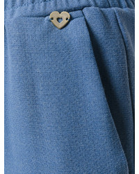 Pantalon en laine bleu Twin-Set
