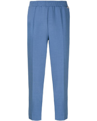 Pantalon en laine bleu Twin-Set