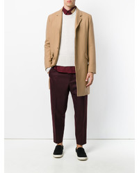 Pantalon en laine bordeaux Marni