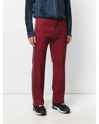 Pantalon en laine bordeaux Valentino