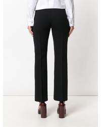 Pantalon en laine en tricot noir Sonia Rykiel