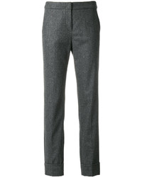 Pantalon en laine gris foncé Armani Collezioni