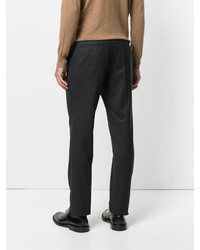 Pantalon en laine gris foncé Hugo Boss