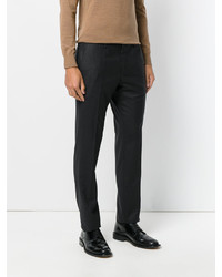 Pantalon en laine gris foncé Hugo Boss