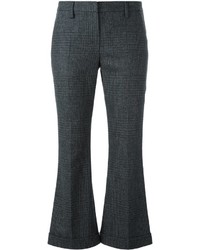 Pantalon en laine gris foncé Brunello Cucinelli