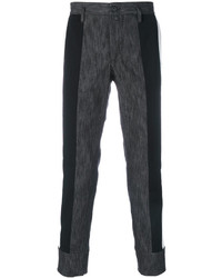 Pantalon en laine gris foncé Dolce & Gabbana