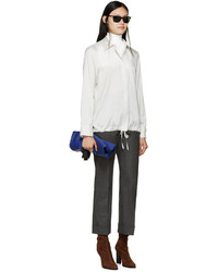 Pantalon en laine gris foncé Jil Sander