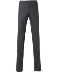 Pantalon en laine gris foncé Lardini