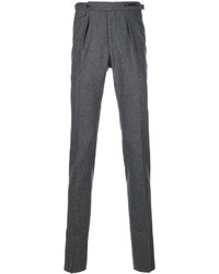 Pantalon en laine gris foncé Pt01