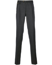 Pantalon en laine gris foncé Pt01