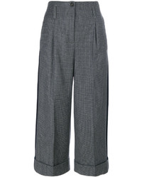 Pantalon en laine gris foncé Semi-Couture
