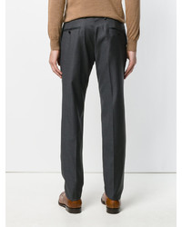 Pantalon en laine gris foncé Caruso