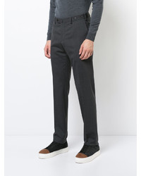 Pantalon en laine gris foncé Pt01