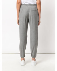 Pantalon en laine gris Semi-Couture