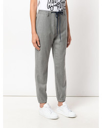 Pantalon en laine gris Semi-Couture