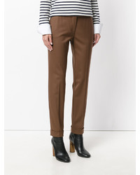 Pantalon en laine marron P.A.R.O.S.H.