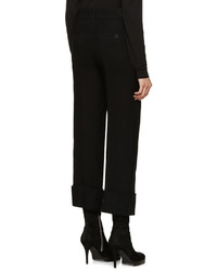 Pantalon en laine noir Ann Demeulemeester