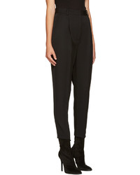 Pantalon en laine noir Alexander McQueen