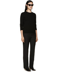 Pantalon en laine noir Valentino