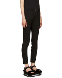 Pantalon en laine noir Miu Miu