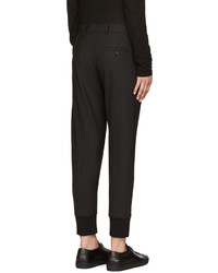 Pantalon en laine noir Neil Barrett