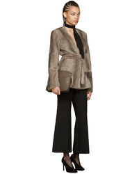 Pantalon en laine noir Nina Ricci