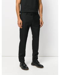 Pantalon en laine noir Les Hommes