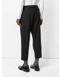 Pantalon en laine noir Christian Pellizzari